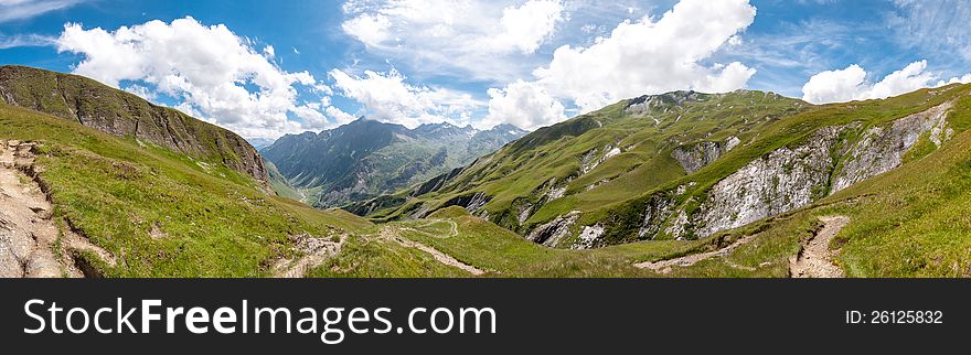 Alps, France &x28;Way To Les Chapieux&x29; - Panorama