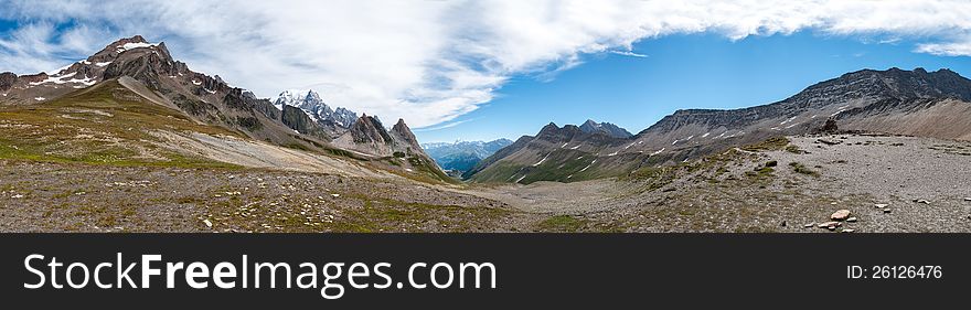 Alps, France &x28;Col De Seigne&x29; - Panorama