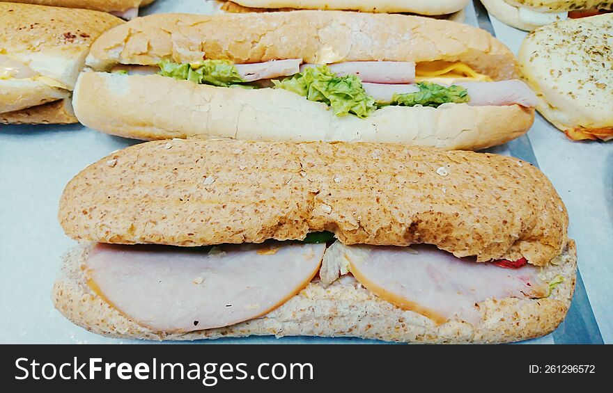 Chicken Stuffed Bread Sandwich Food Photo Shooting Photography
