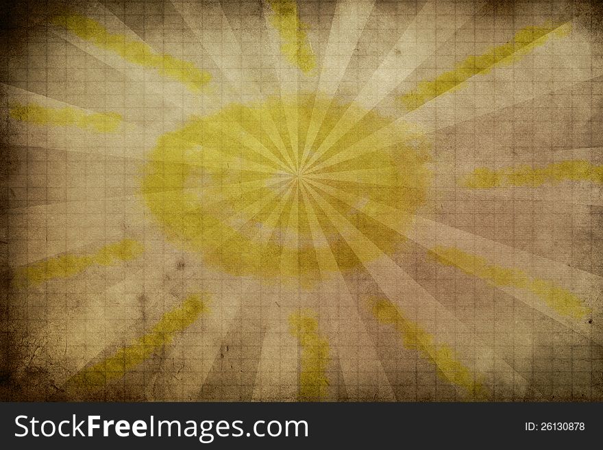 Grunge sun background