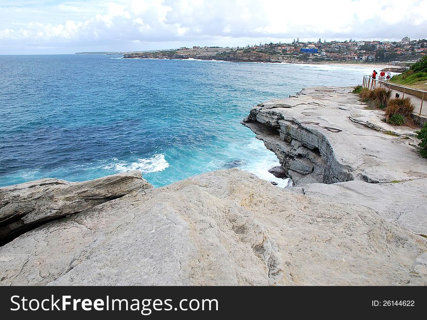 Walking around the sea in Australia