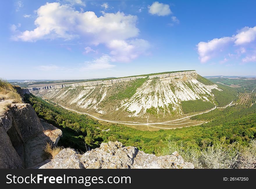 View of the Canyon from the Mountain Heights