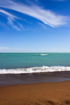 Foamy Waves On Shore Stock Image Foamy Waves On Shore Stock Image