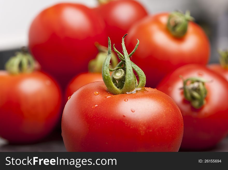 Fresh, ripe, and red Tomatoes. Fresh, ripe, and red Tomatoes