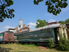 Abandoned Rail Car Royalty Free Stock Images Abandoned Rail Car Royalty Free Stock Images