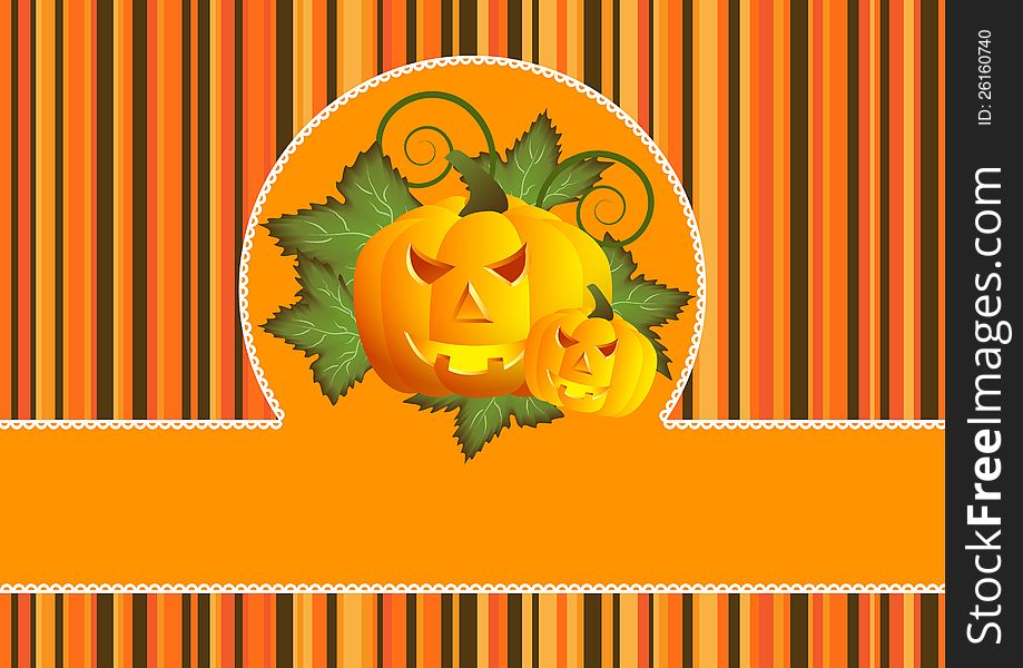 Greeting card for Halloween vector illustration