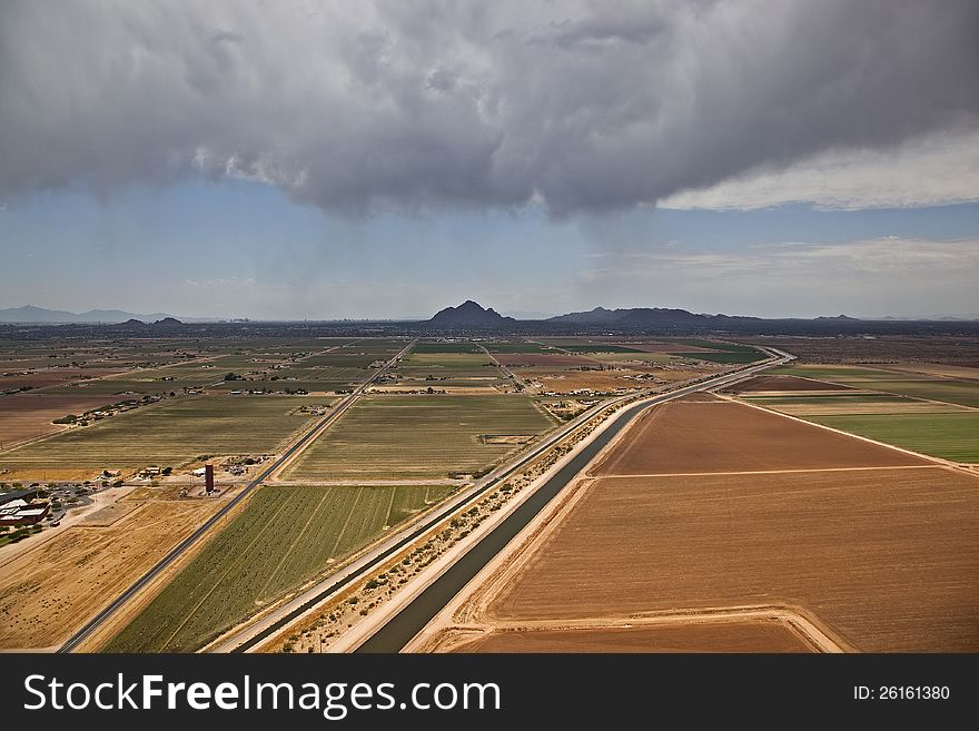 A Summer Storm Rolling in over the Valley of the Sun