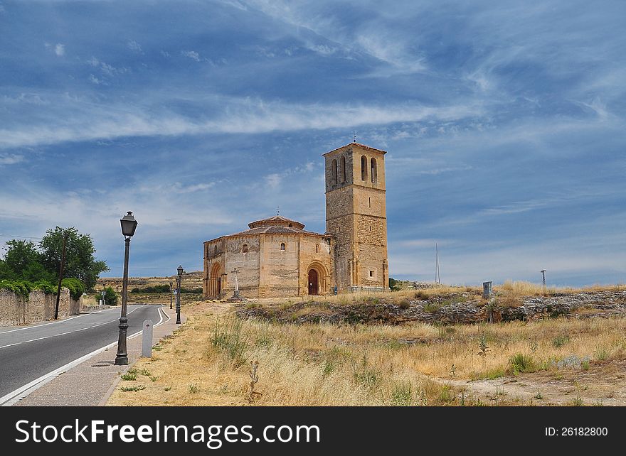 Church of the true cross. Segovia, Spain