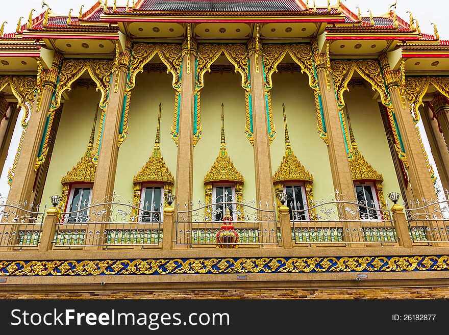 Buddhist church in Wat Khao Din. Buddhist church in Wat Khao Din