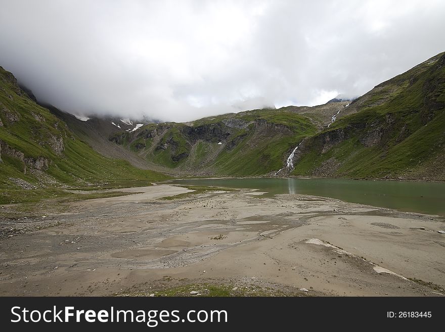 View along the road of glacier of grossglockner. View along the road of glacier of grossglockner