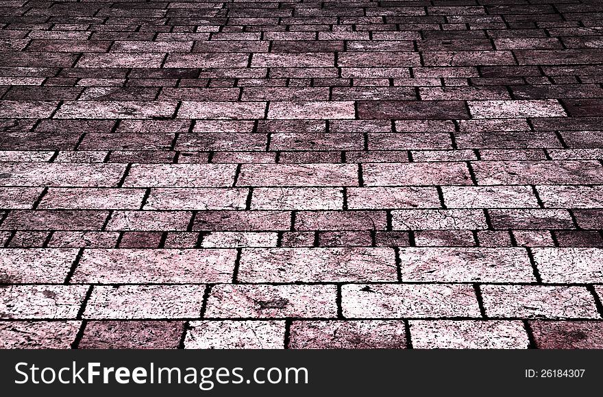 Old pink tile