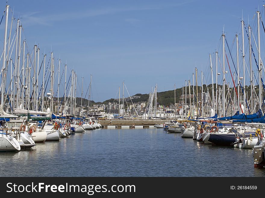 Sailing boats in Habor , Atlantic Ocean, France. Sailing boats in Habor , Atlantic Ocean, France