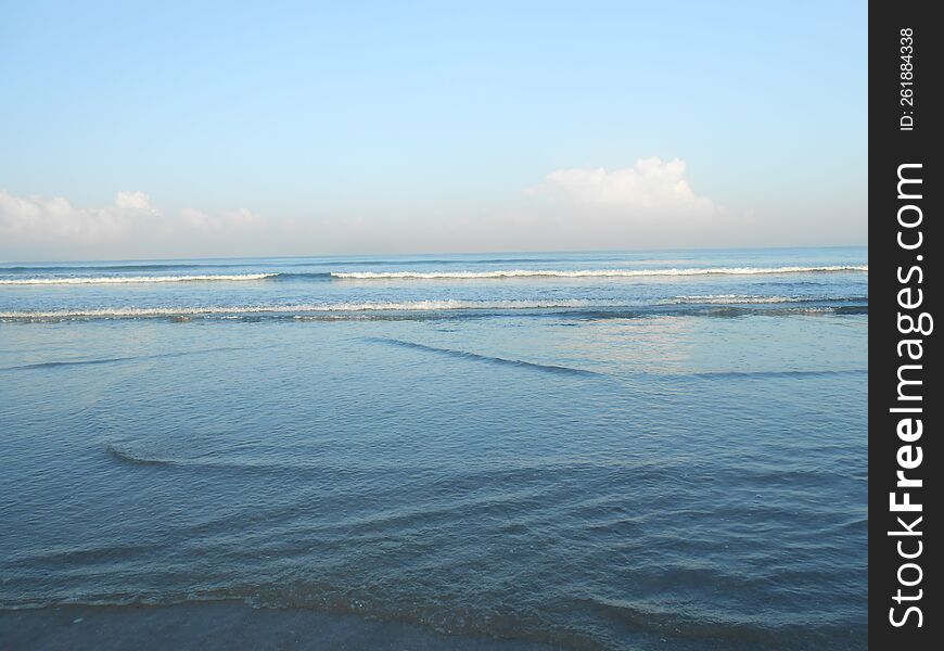 Kuta Beach Waves in the Morning