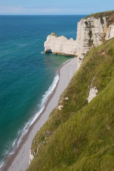 Cliff In Normandy France Royalty Free Stock Images