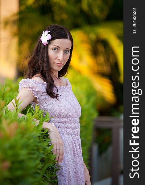 Portrait Of A Girl In Phuket Island