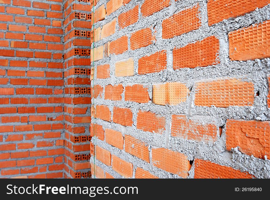 Clay Brick Wall