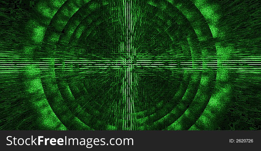 Green abstraction, created by photoshop