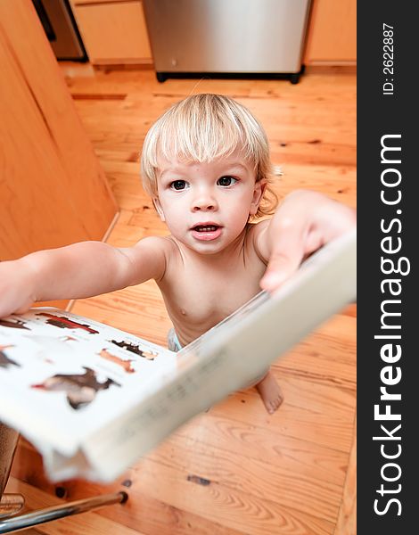 Boy and his book