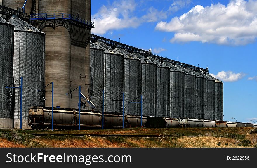 Grain storage and process facility in Osgood Idaho. Grain storage and process facility in Osgood Idaho