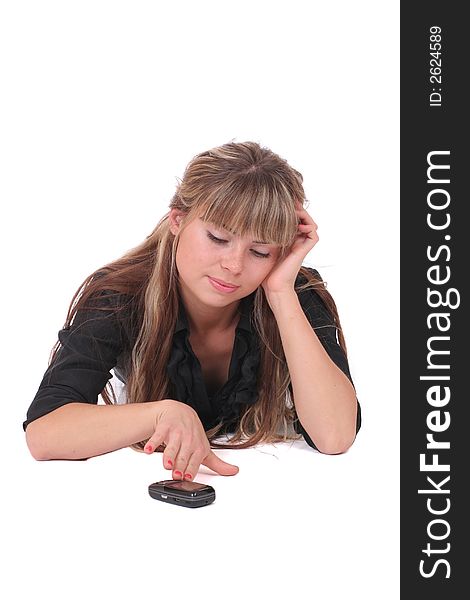 Dissatisfied Woman And Mobile