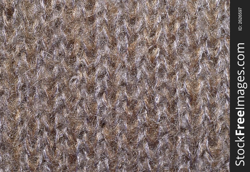 Close up of a woolen structure. Close up of a woolen structure