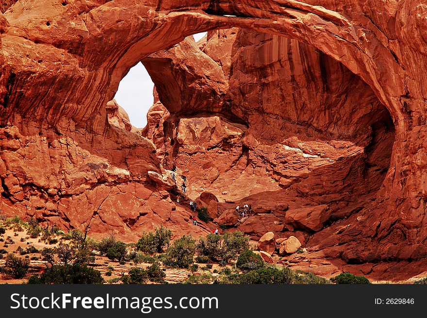 Huge arches, Arches Park, Utah