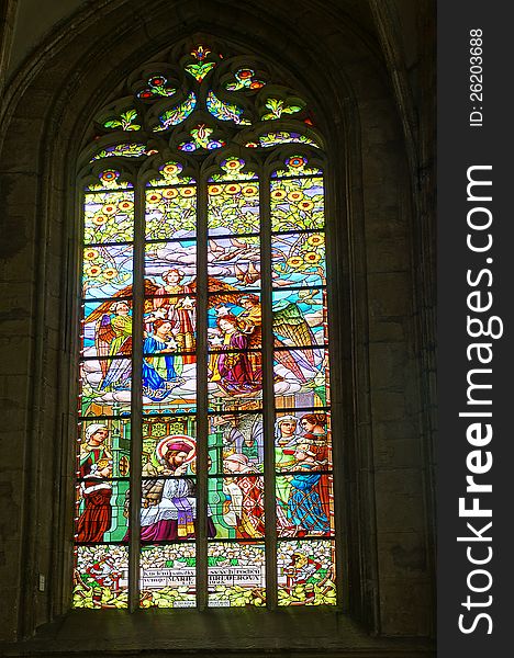 Stained glass window