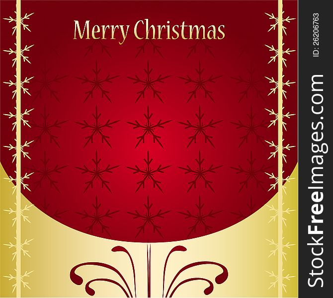 Christmas card background illustration design