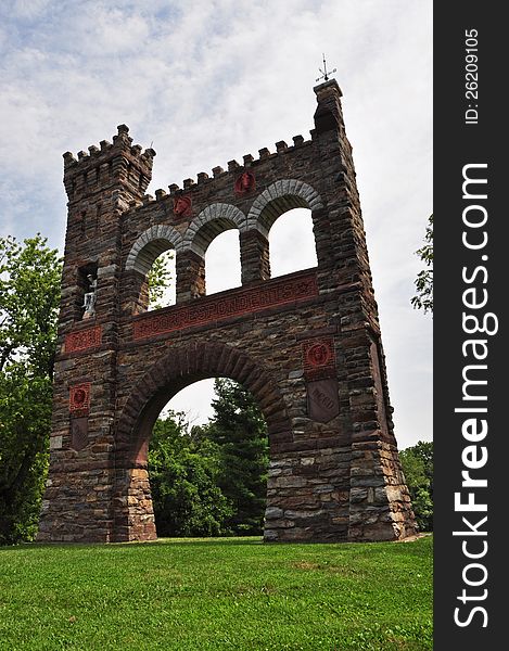 War Correspondence Arch at Gathland State Park in Maryland