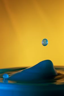 Falling Water Drop Stock Photos Falling Water Drop Stock Photos