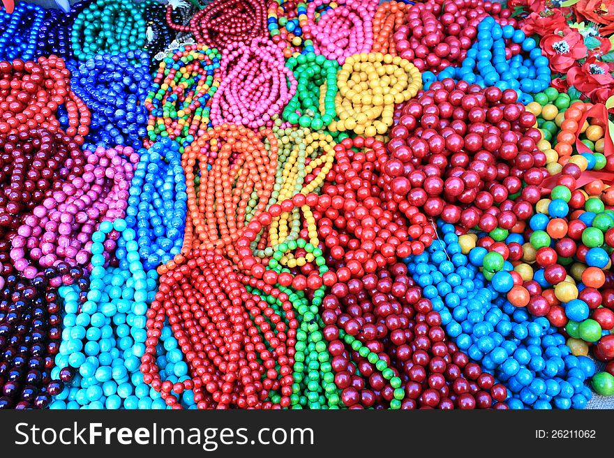 Beautiful color asian jewellery closeup