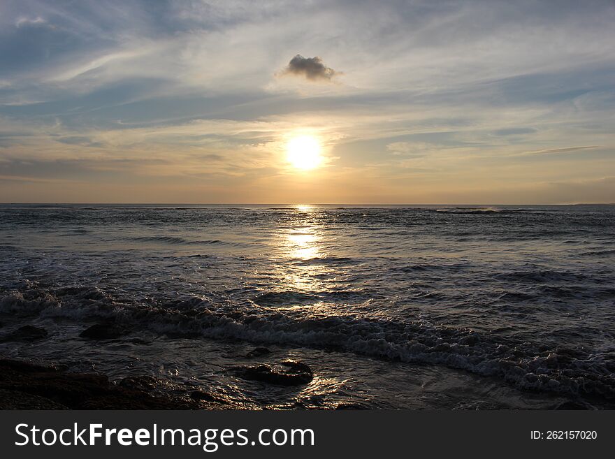 Black Cloud, Ocean And Sun