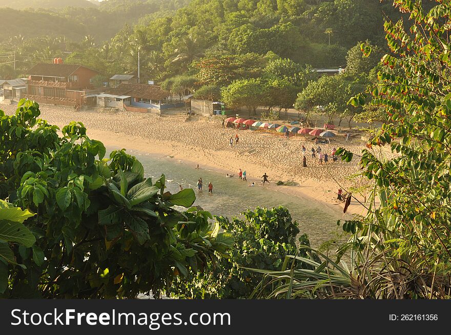 hidden gem of tropical beach in Indonesia