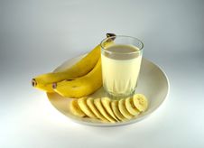 Banana And Banana Flavour Milk Stock Photos Banana And Banana Flavour Milk Stock Photos