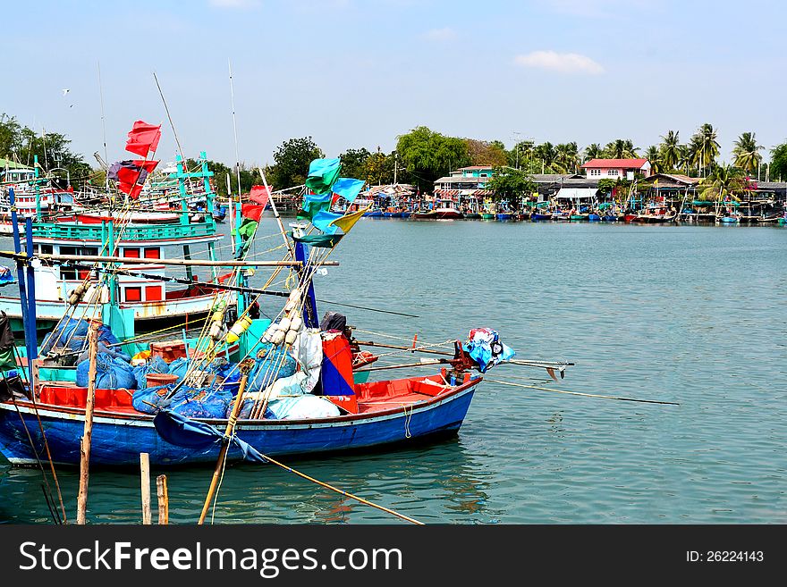 Colorful Fishing Boat In Thailand