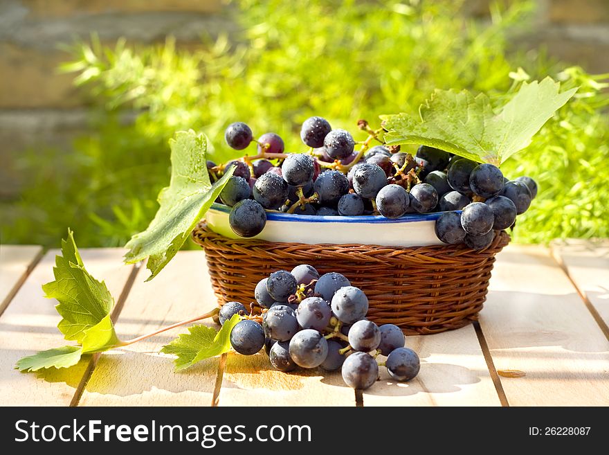 Tasty and fresh grape-healthy food