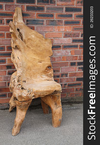 An Unusual Chair Made from Natural Wood. An Unusual Chair Made from Natural Wood.