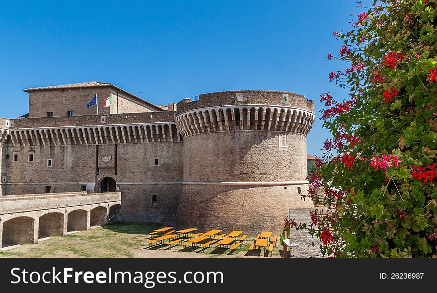 Della Rovere noble family castle in Senigallia - ITALY. Della Rovere noble family castle in Senigallia - ITALY