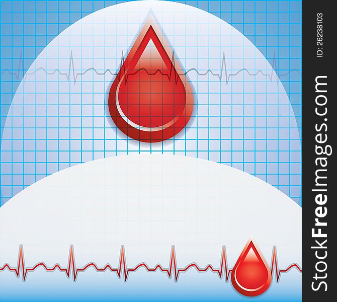 Blood donation vector.