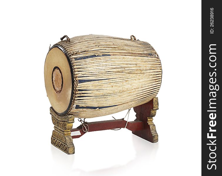 Thai ancient drum the Thai music instrument