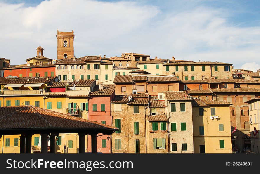 A view of  Siena, Tuscan, Italy. A view of  Siena, Tuscan, Italy.