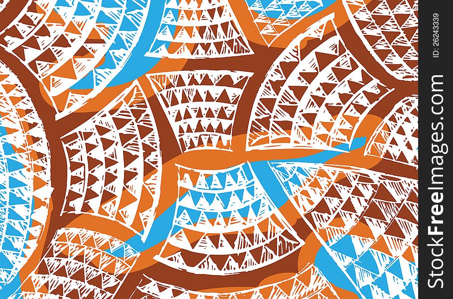 Abstract textile pattern with aztec form and feel. Combination hand drawn and elements. Abstract textile pattern with aztec form and feel. Combination hand drawn and elements.