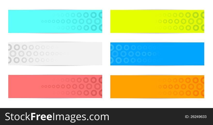 Set Of Color Banners