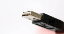 Closeup View Of Black Usb Stock Image Closeup View Of Black Usb Stock Image
