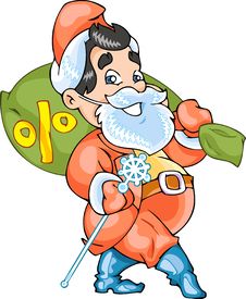 Buisness Santa Claus Stock Image