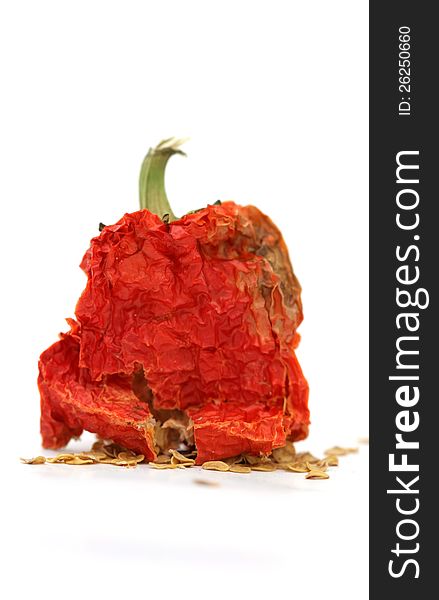 Pic of red hot dried pepper