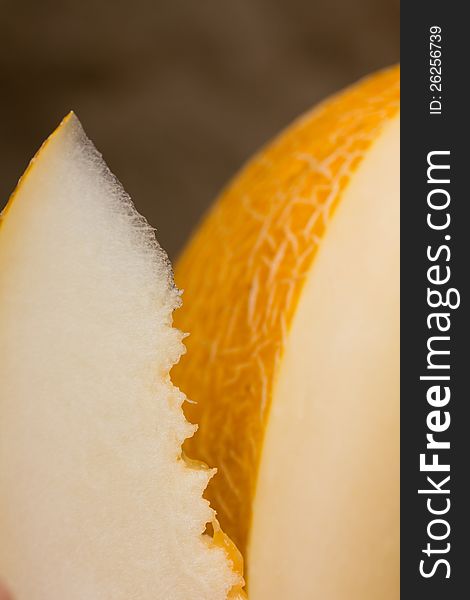 Piece of fresh ripe juicy melon