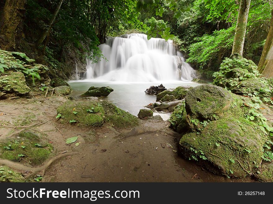 Deep Forest Waterfall, Kanjanaburi Thailand