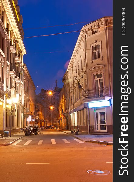 Night Streets At The Lviv