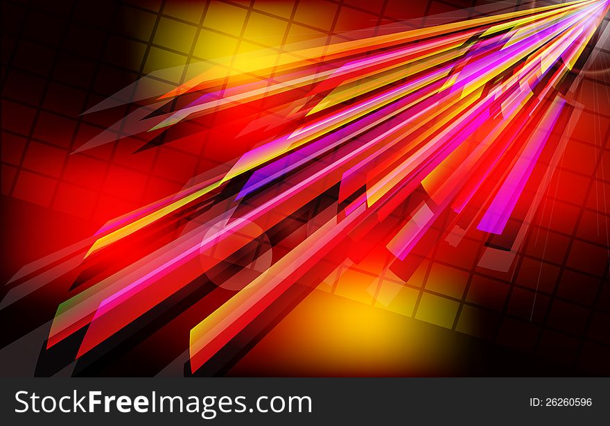 Abstract techno  background  with light effect.